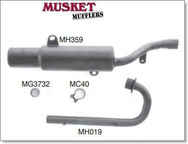 Honda ATC250 E-S-F-G-H-J : Big Red Muffler / Silencer | Musket