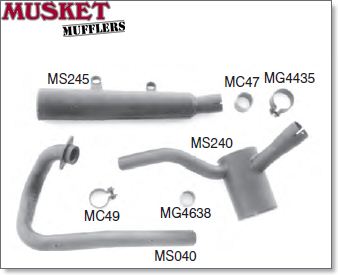 Suzuki DR400 T Rear MufflerMuffler / Silencer – Musket Mufflers